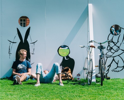 I amsterdam sign, picnic